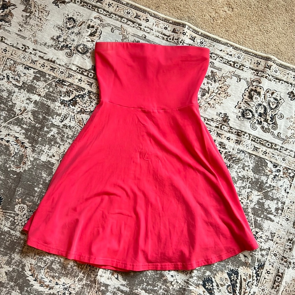 Pink tube top express dress